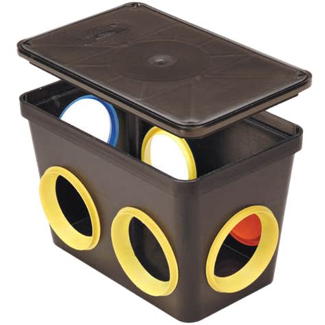 sewer distribution box home depot|septic distribution box lid.